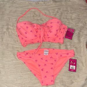 New coral floral bikini